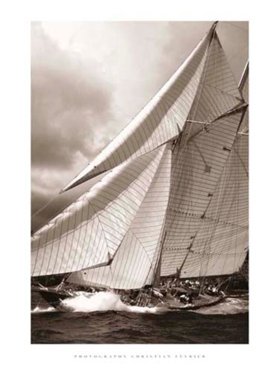 Schooner Mariette by Christian Fevrier Wall Art Décor 31 1/2 x 23 1/2 Art Print
